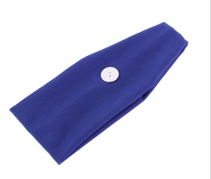 Button sports headband