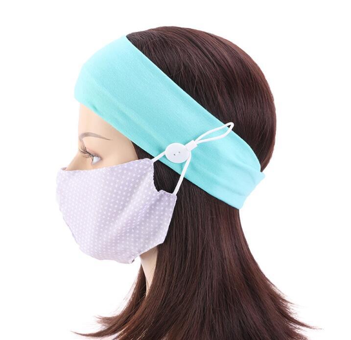 Button sports headband