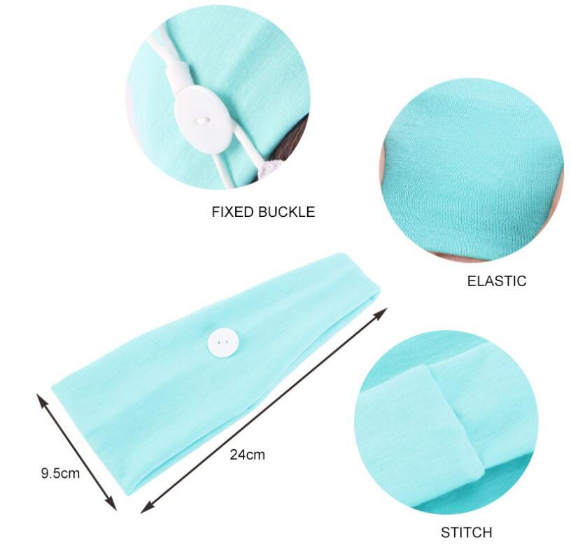 Button sports headband