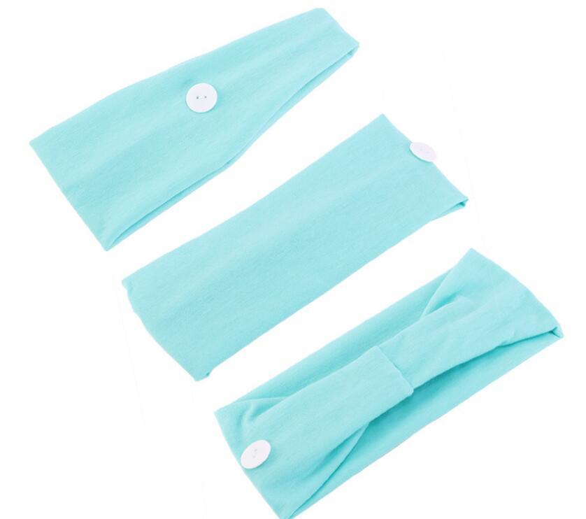 Button sports headband