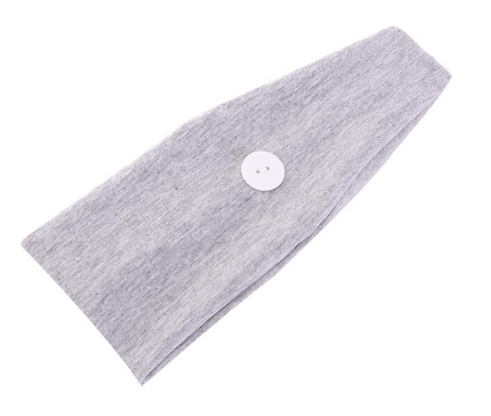 Button sports headband