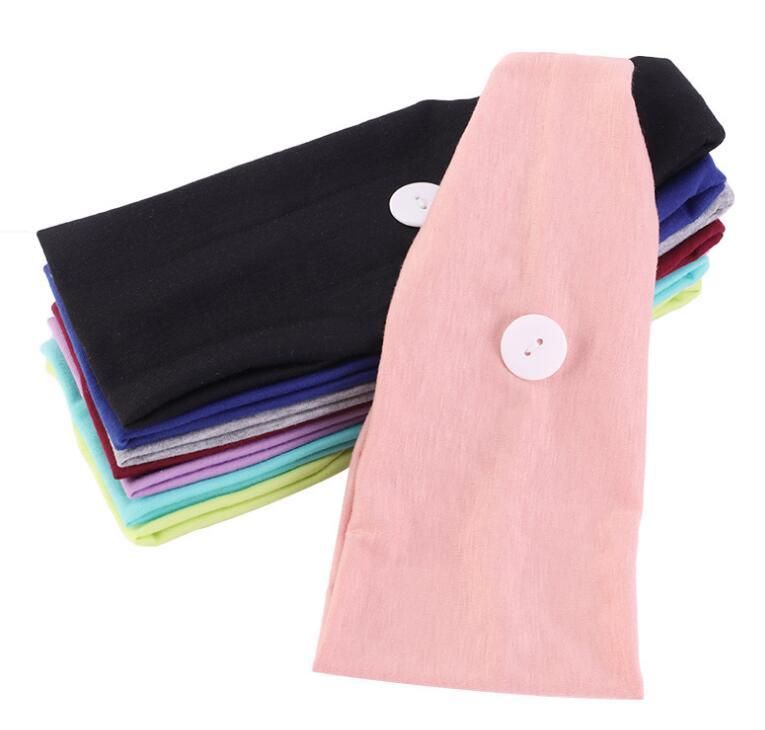 Button sports headband